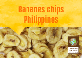 Bananes chips de l'île de Mindanao aux Philippines