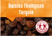 Raisins Thompson de la plaine de Manisa en Turquie