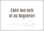 Cake aux noix et Roquefort