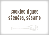 Cookies figues séchées et sésame