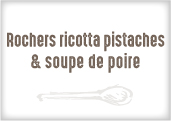 Rochers Ricotta Pistaches Poires