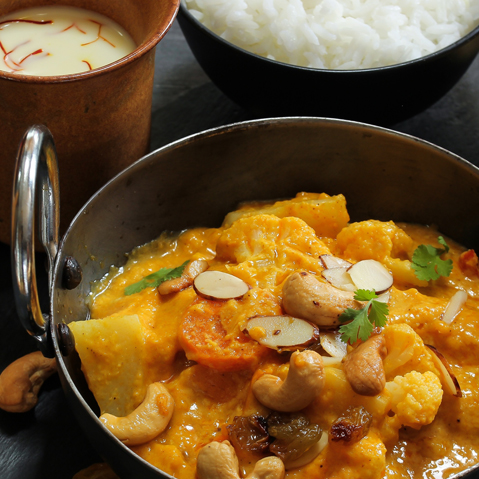Curry de tofu aux noix de cajou